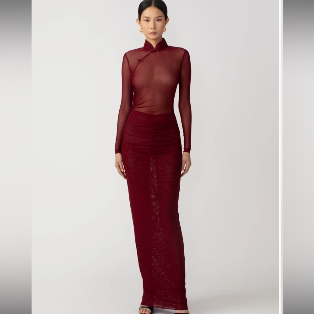 Sau Lee Kyle Mesh Dress